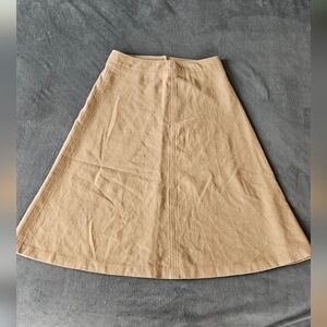 Vintage Tan Wool Skirt